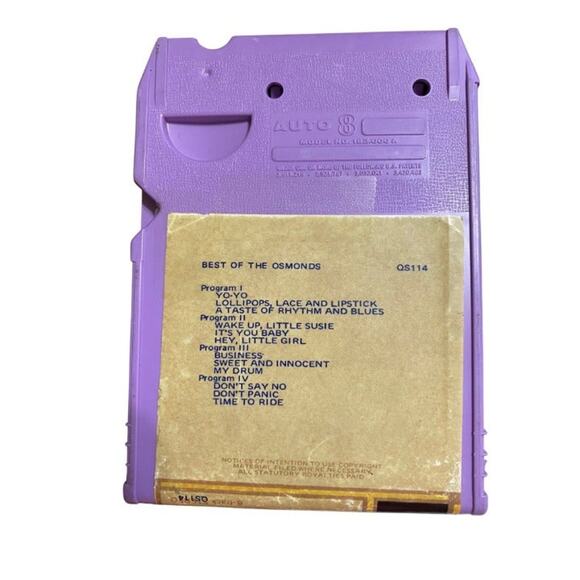 Vintage Best Of The Osmond's 8 Track Tape - Picture 2 of 2
